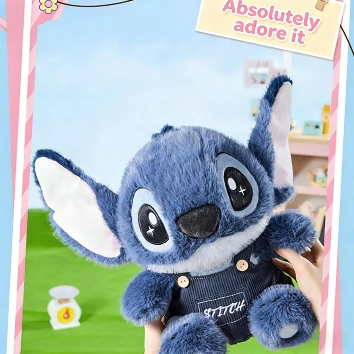MINISO Disney Lilo &amp; Stitch - Peluche de punto sentado de 14 pu...