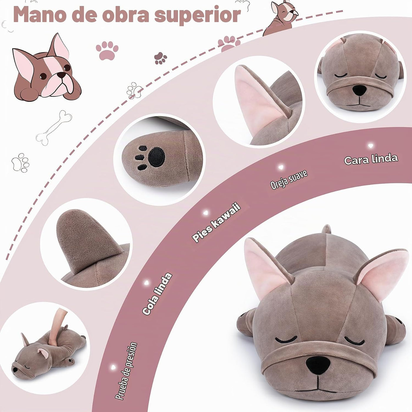 Auspicious beginning Peluche Relleno de Bulldog Francés Grande de 1...