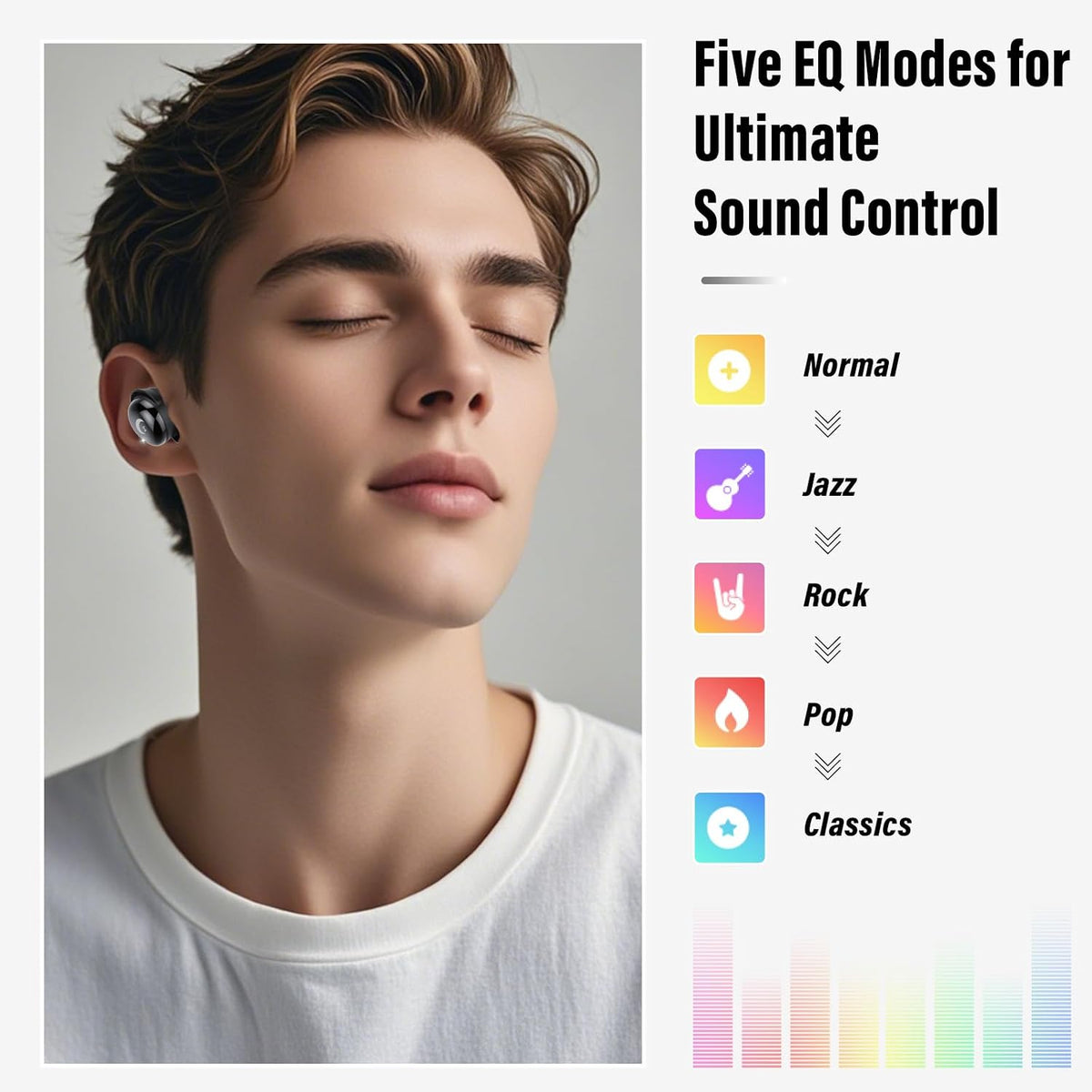Auriculares para dormir Bluetooth 5.4 con pantalla táctil para dorm...