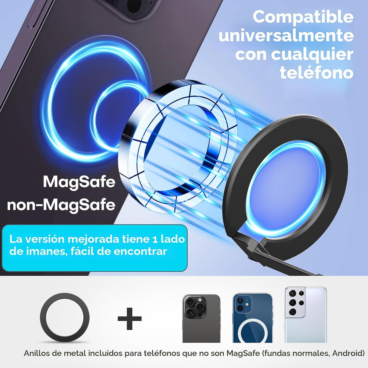 Soporte magnético para teléfono con mini avión para MagSafe, soport...