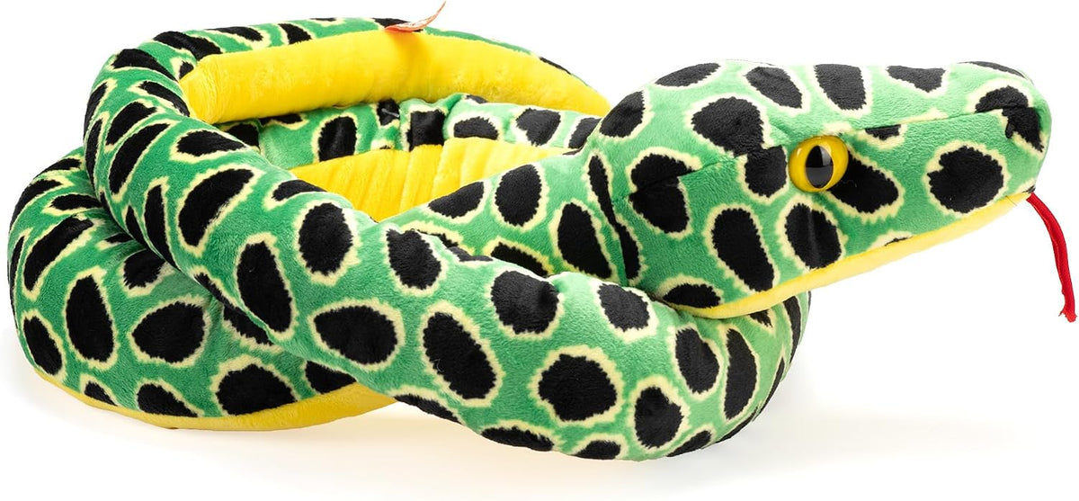 Wild Republic Serpiente anaconda de gran cabeza de 70 pulgadas de p...