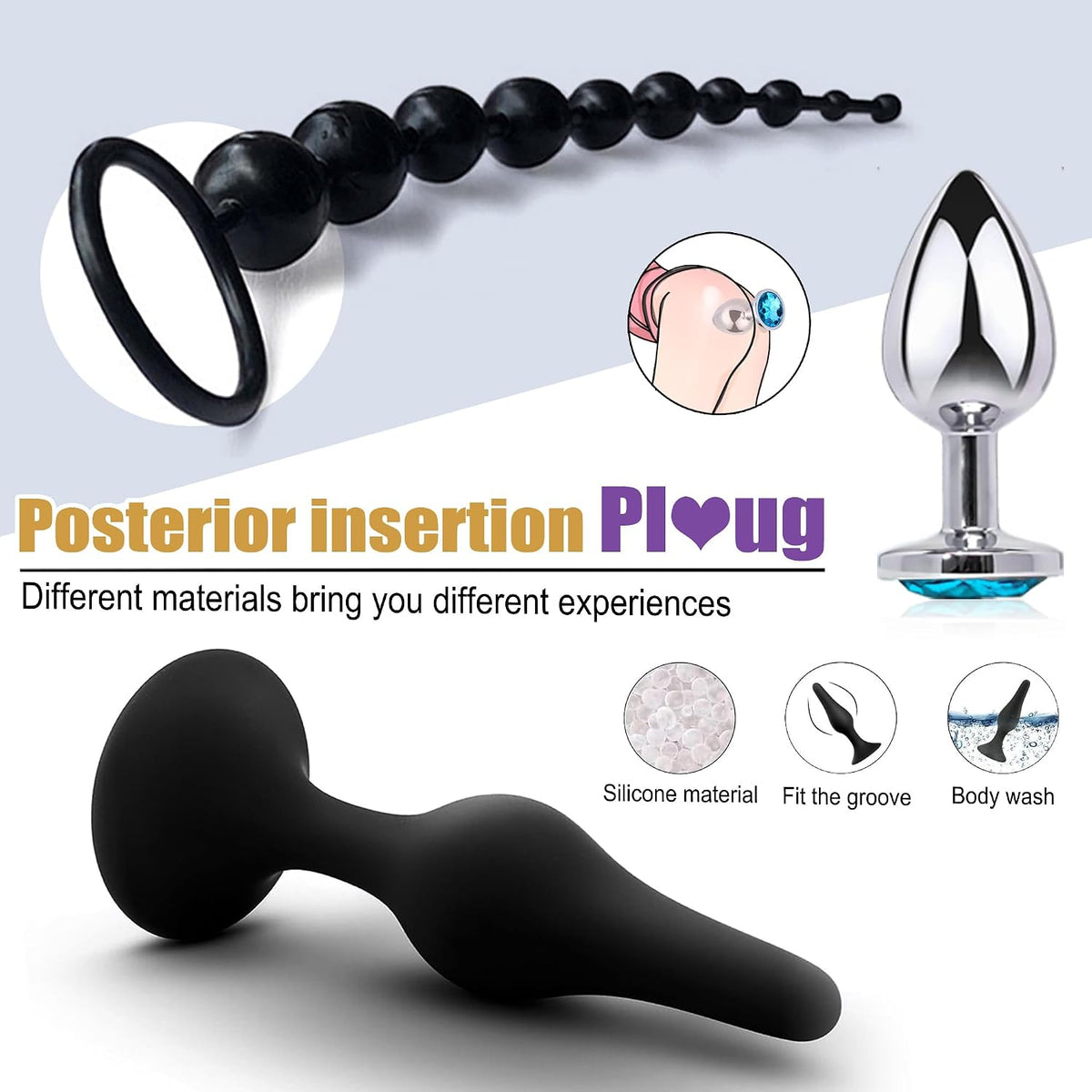 Juguetes sexuales Bondage BDSM Kit de restricciones, juguetes para...