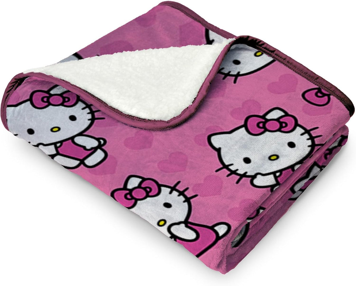 Northwest Hello Kitty Manta Throw Sherpa Silk Touch, 40" x 50&#...