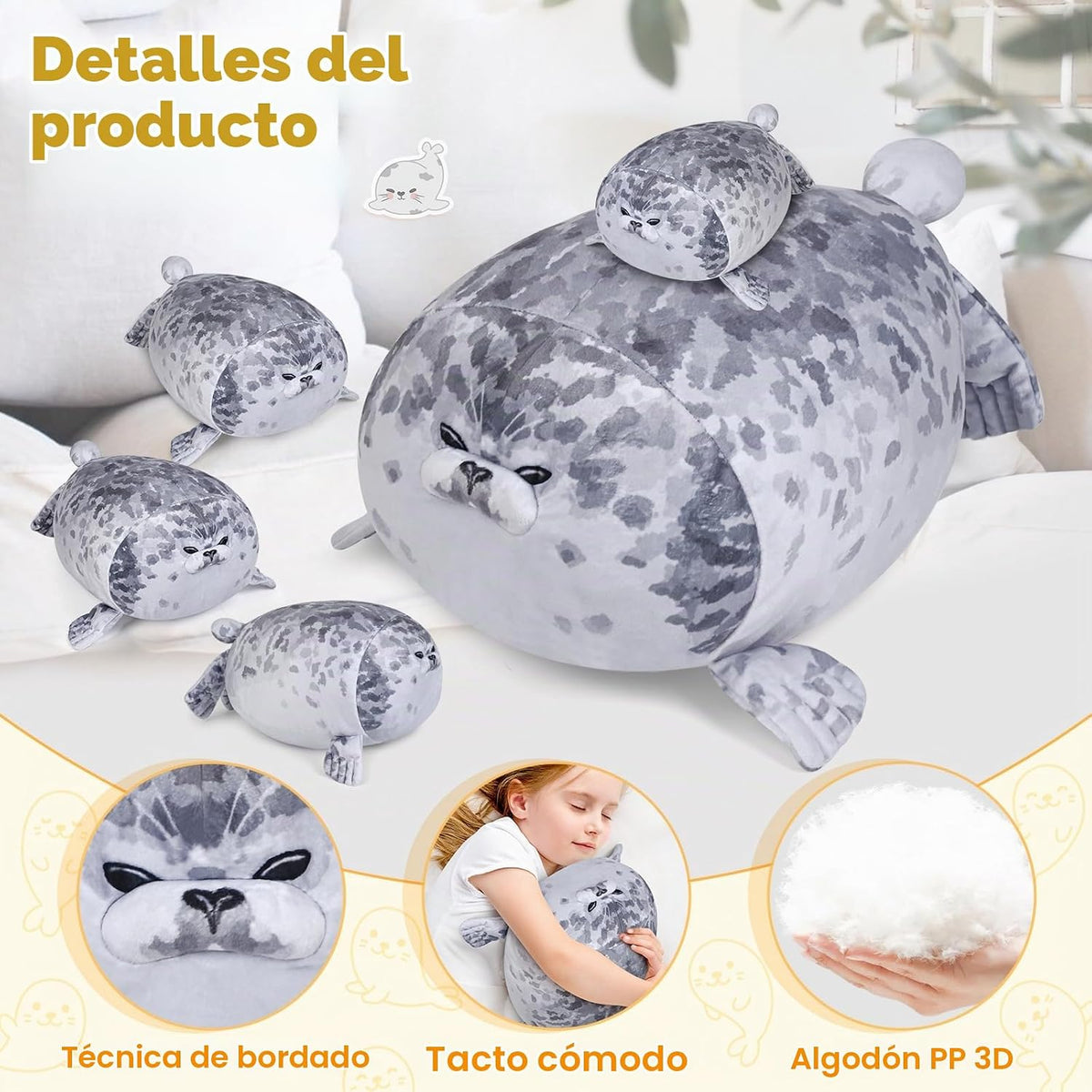 KMUYSL Juguetes para edades 0 1 2 3 4 5 6 7 8+ años - Muñeca de pel...