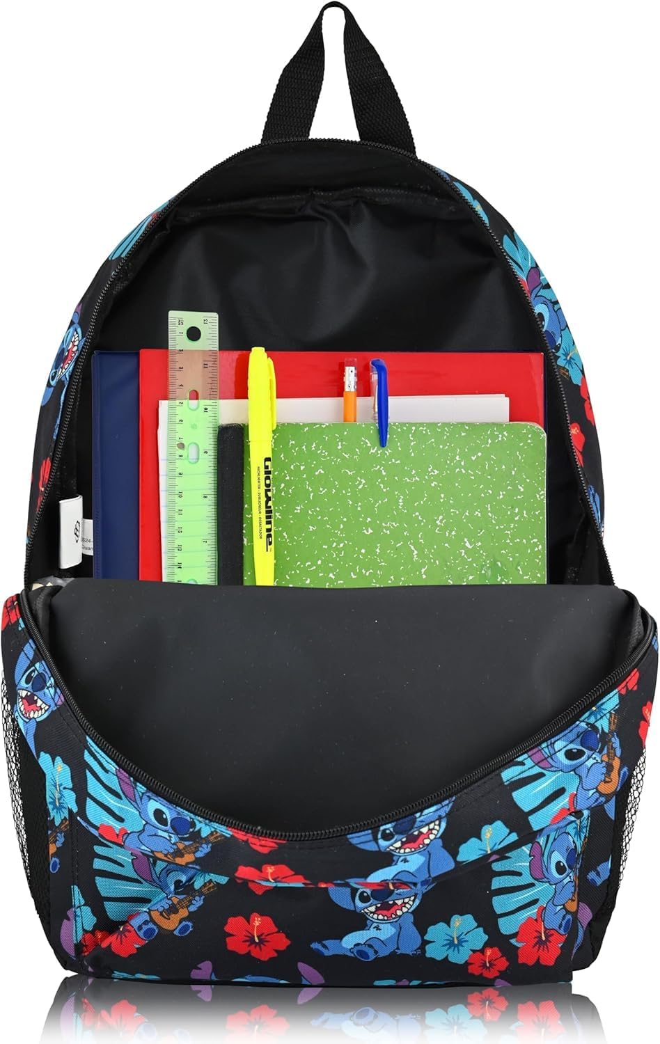 Disney Mochila Stitch con bolsa de almuerzo para niños, paquete con...