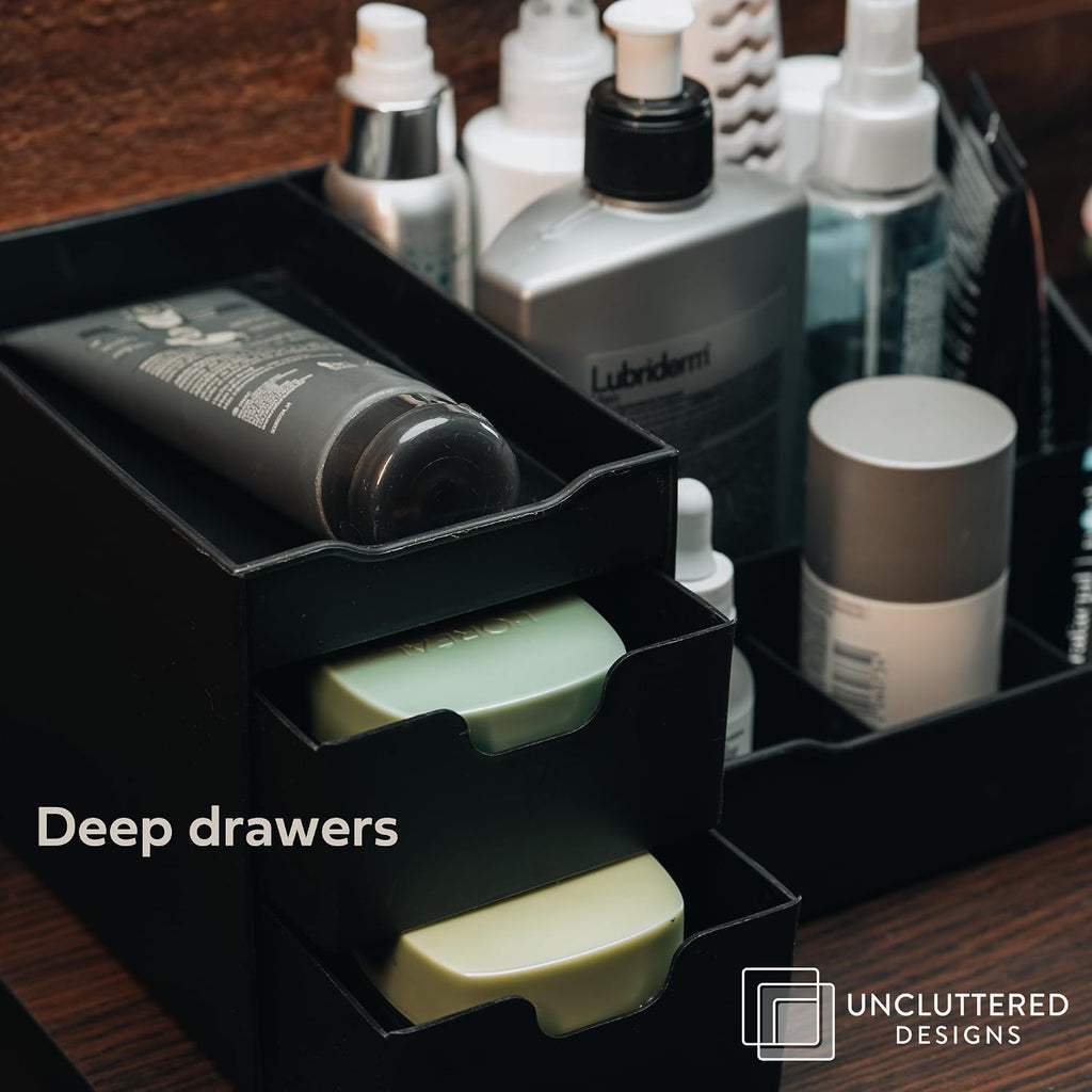 Despejado diseños Maquillaje Organizador con cajones