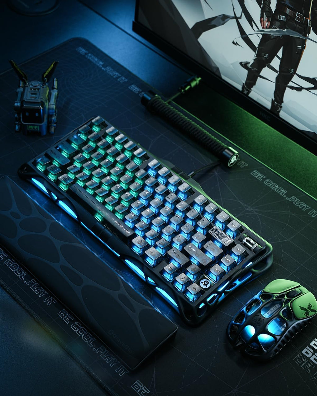 GravaStar Mercury V75 Teclado para juegos con efecto Hall, teclado...