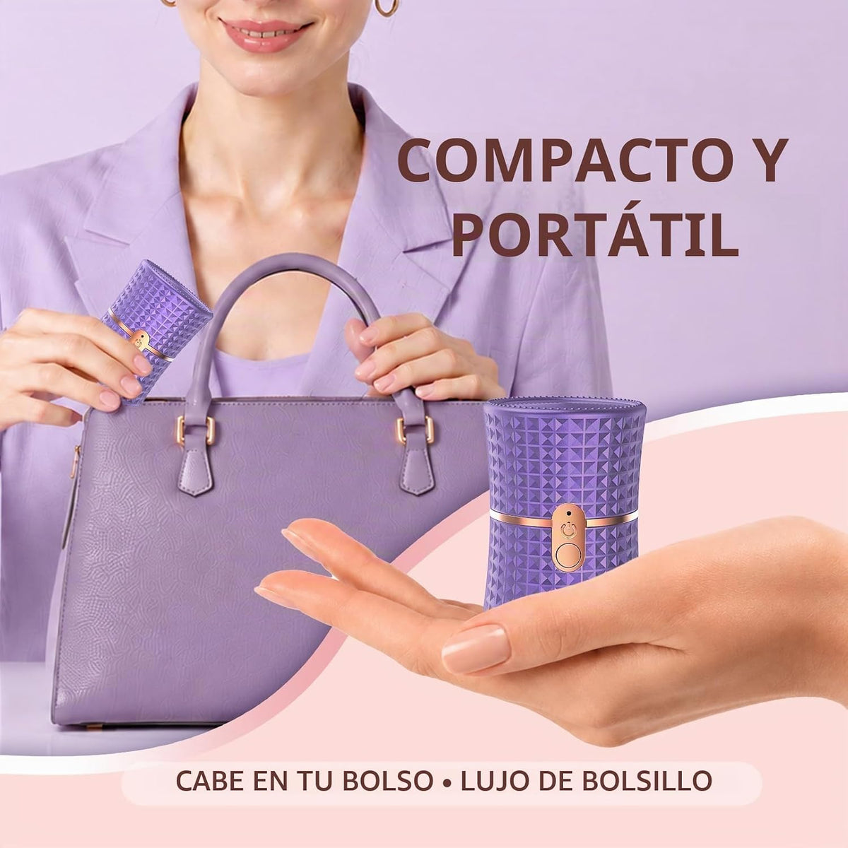Beclerpur Afeitadora de Viaje para Mujer, Depiladora Recargable USB...
