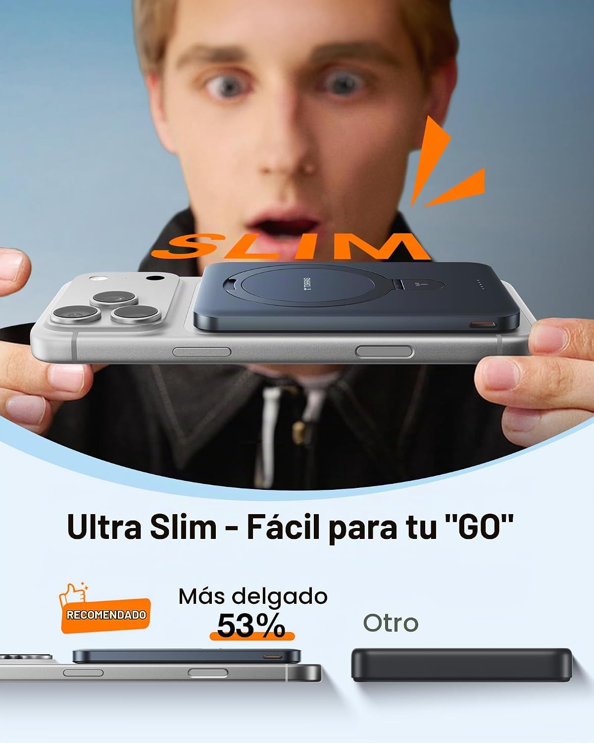 TORRAS - Cargador portátil para iPhone 18 Pro Max, banco de energía...