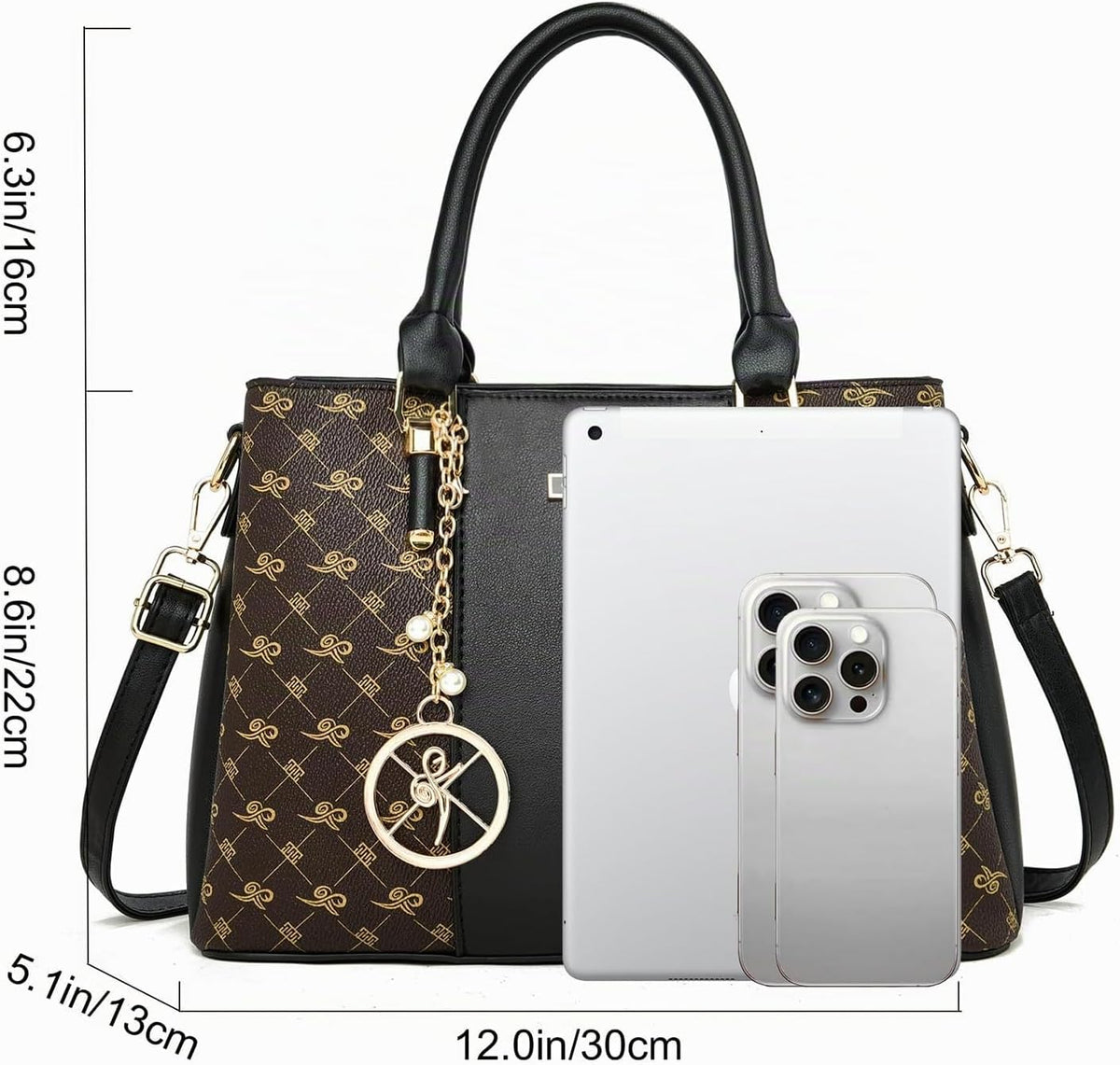KURGOOL Bolsos y bolsos de mano para mujer, bolso de hombro con asa...