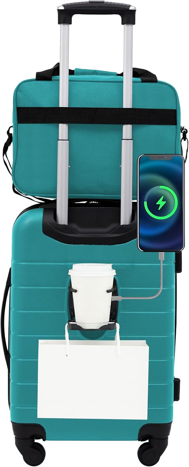 Wrangler Portavasos inteligente para equipaje y puerto USB, color v...