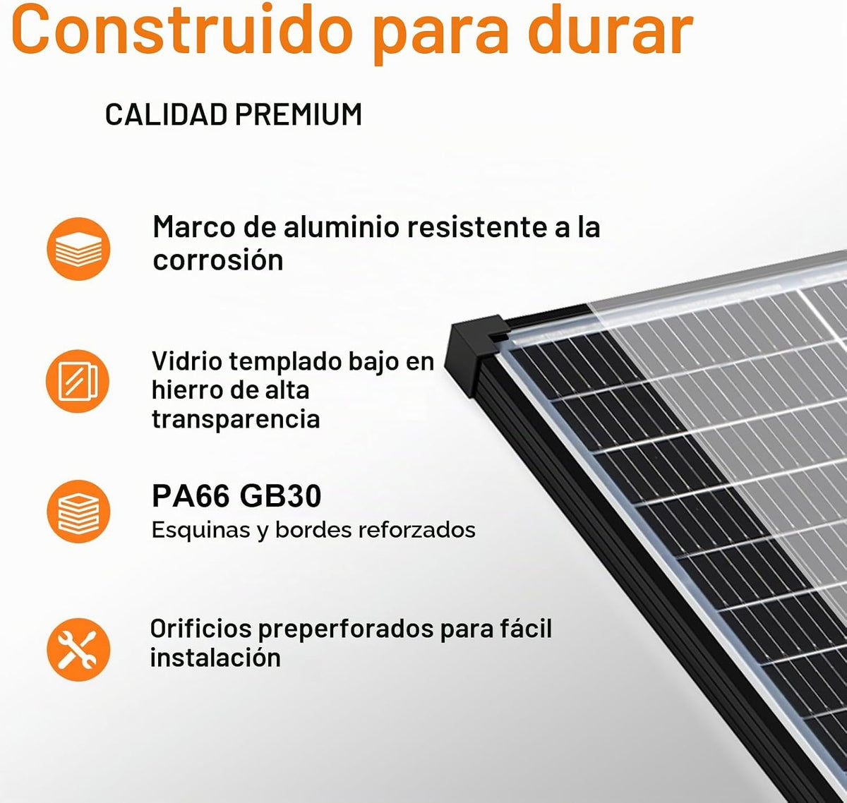 N-tipo 18BB 400W panel solar bifacial, 4pcs paneles solares de 100...
