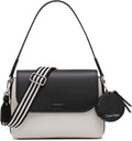 Calvin Klein Bolso de hombro con solapa Millie 2 en 1 para mujer y bandolera