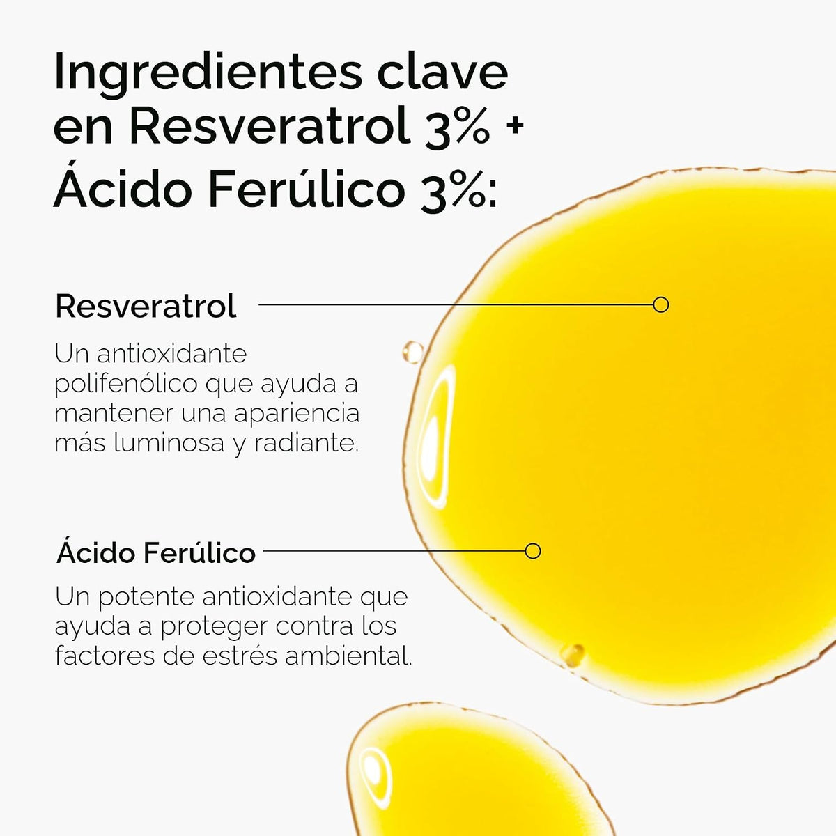 The Ordinary Resveratrol 3% + ácido ferúlico 3%, suero antioxidante...