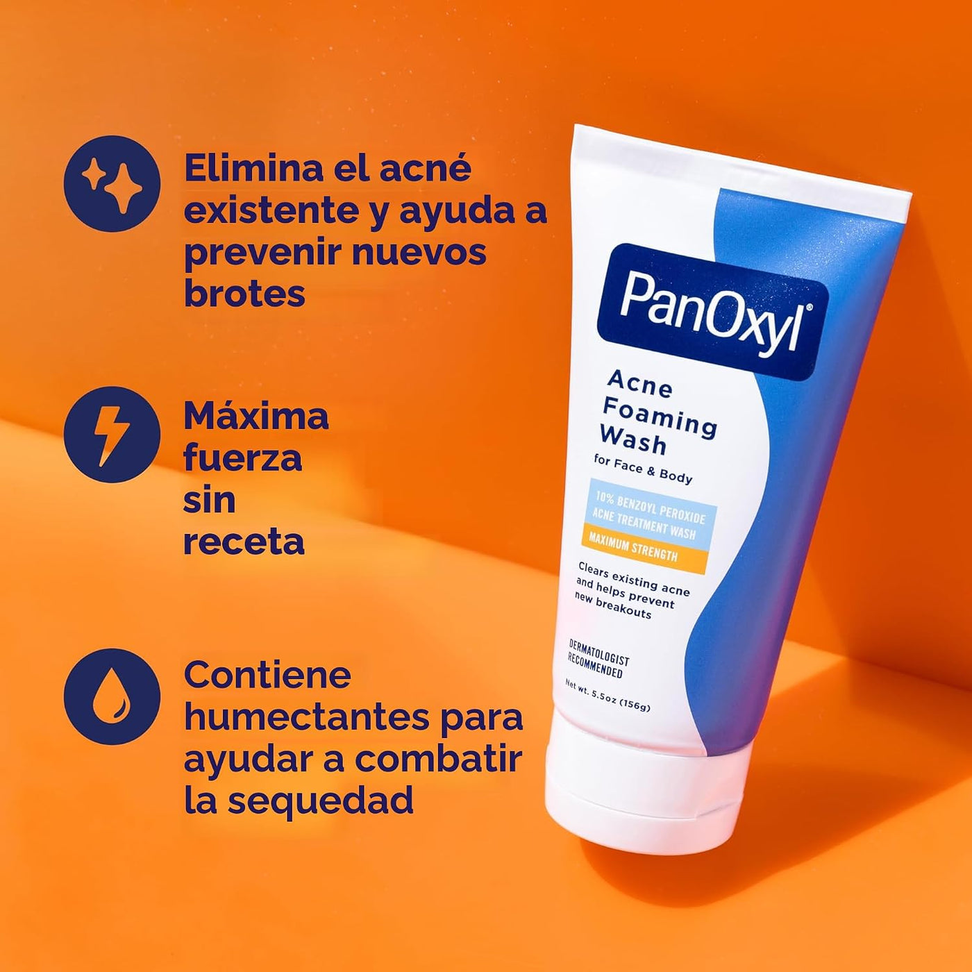 PanOxyl Lavado en Espuma - Peróxido de Benzoilo 10%