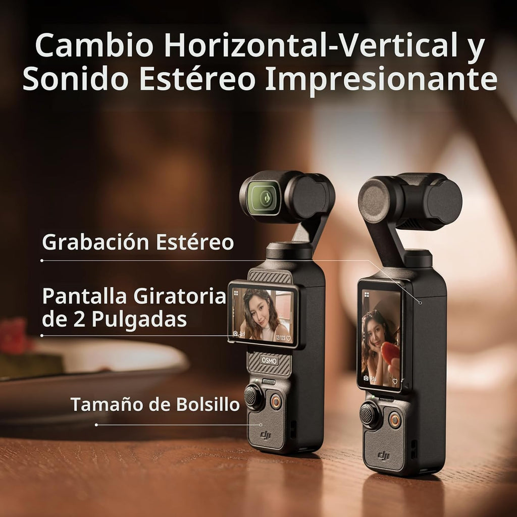 DJI Osmo Pocket 3 Creator Combo, cámaras de vlogging con CMOS de 1...