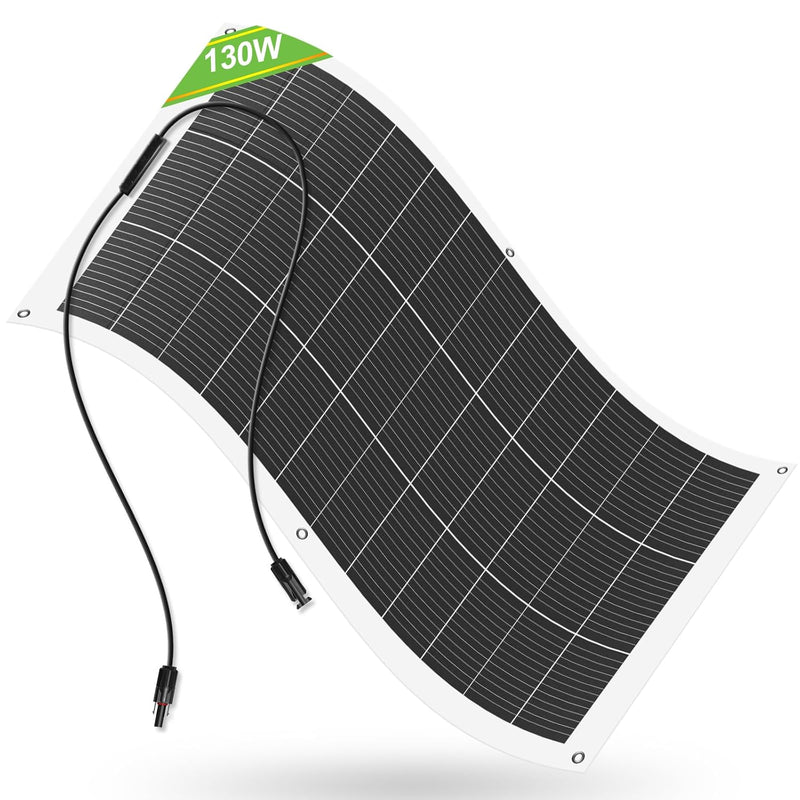 ECO-WORTHY Paneles solares flexibles de 130 vatios y 18BB, 25% de a...