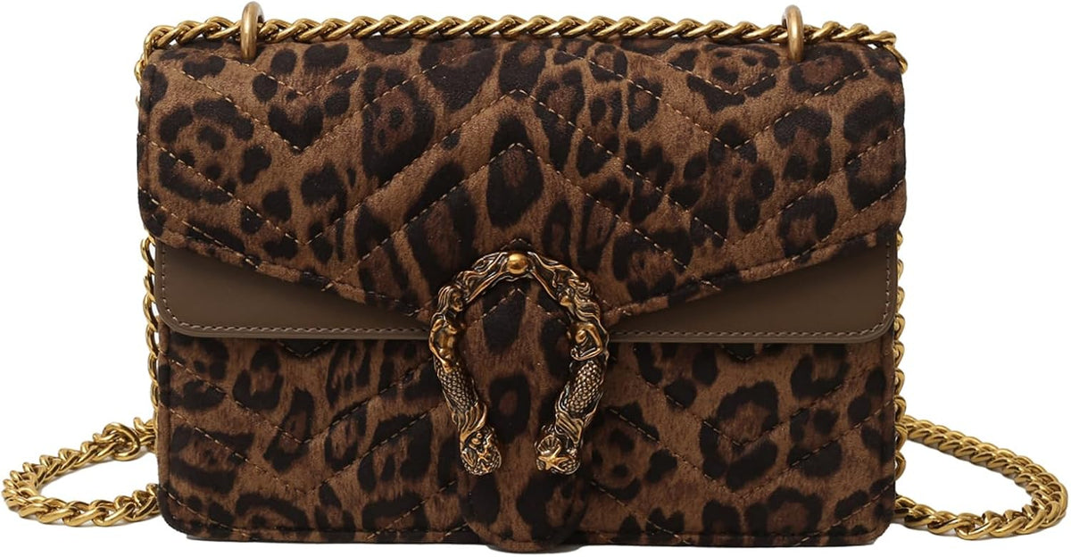 MYHOZEE Crossbody Bags for Women - Snake Printed Clutch Purses Leat...