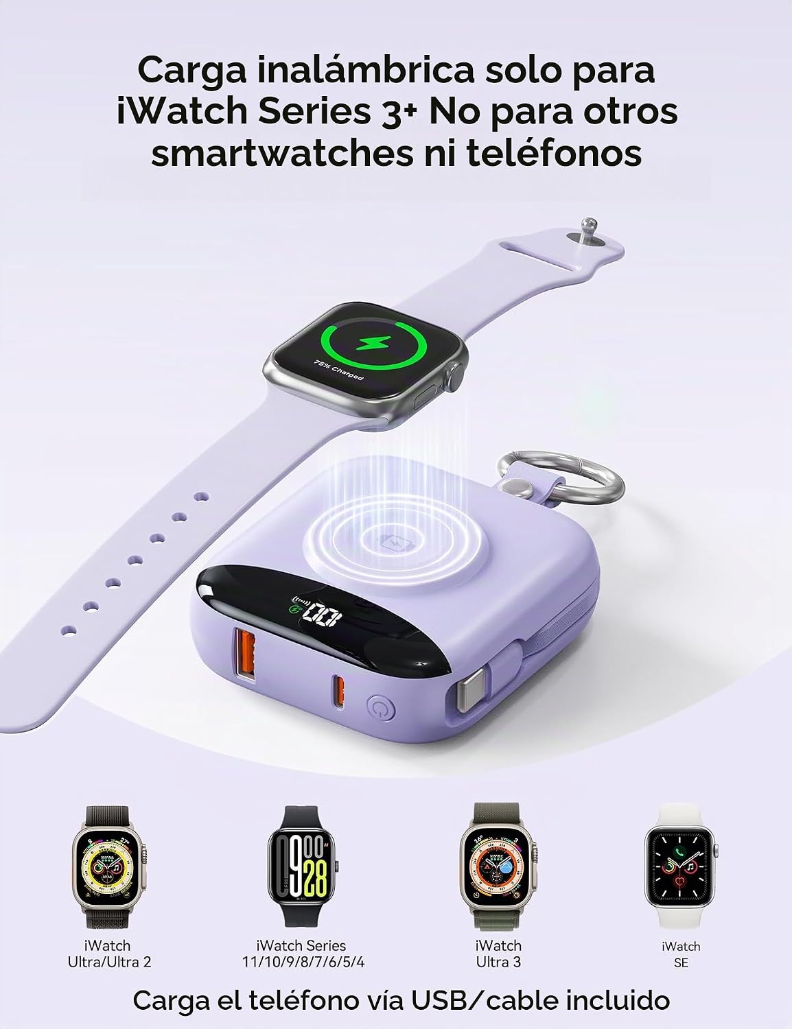 BLJIB Cargador portátil 10000mAh 22.5W Banco de energía incorporado...