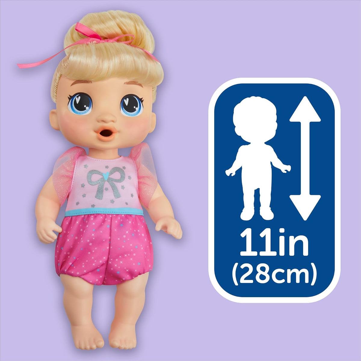 Baby Alive Fairy Fashions - Muñeca Harper Hugs con accesorios de ro...