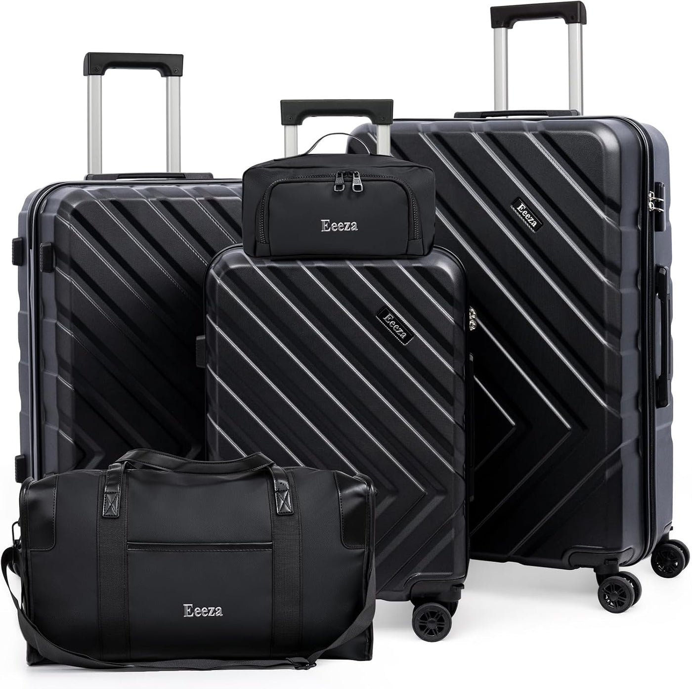 Eeeza Juego de equipaje, 5 piezas (20"\/24"\/28"\/DB\/T...