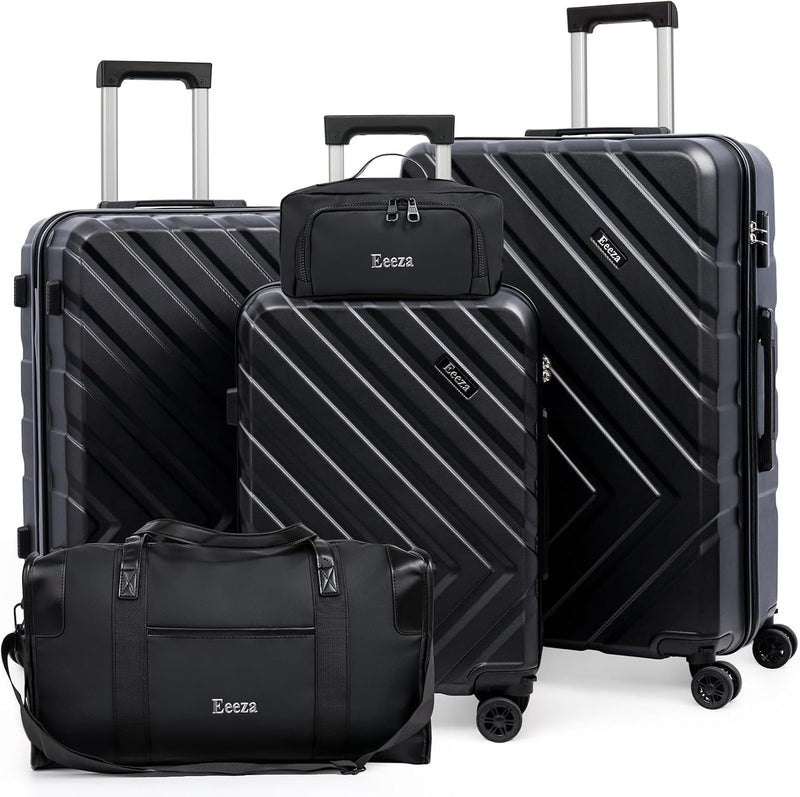 Eeeza Juego de equipaje, 5 piezas (20"\/24"\/28"\/DB\/T...