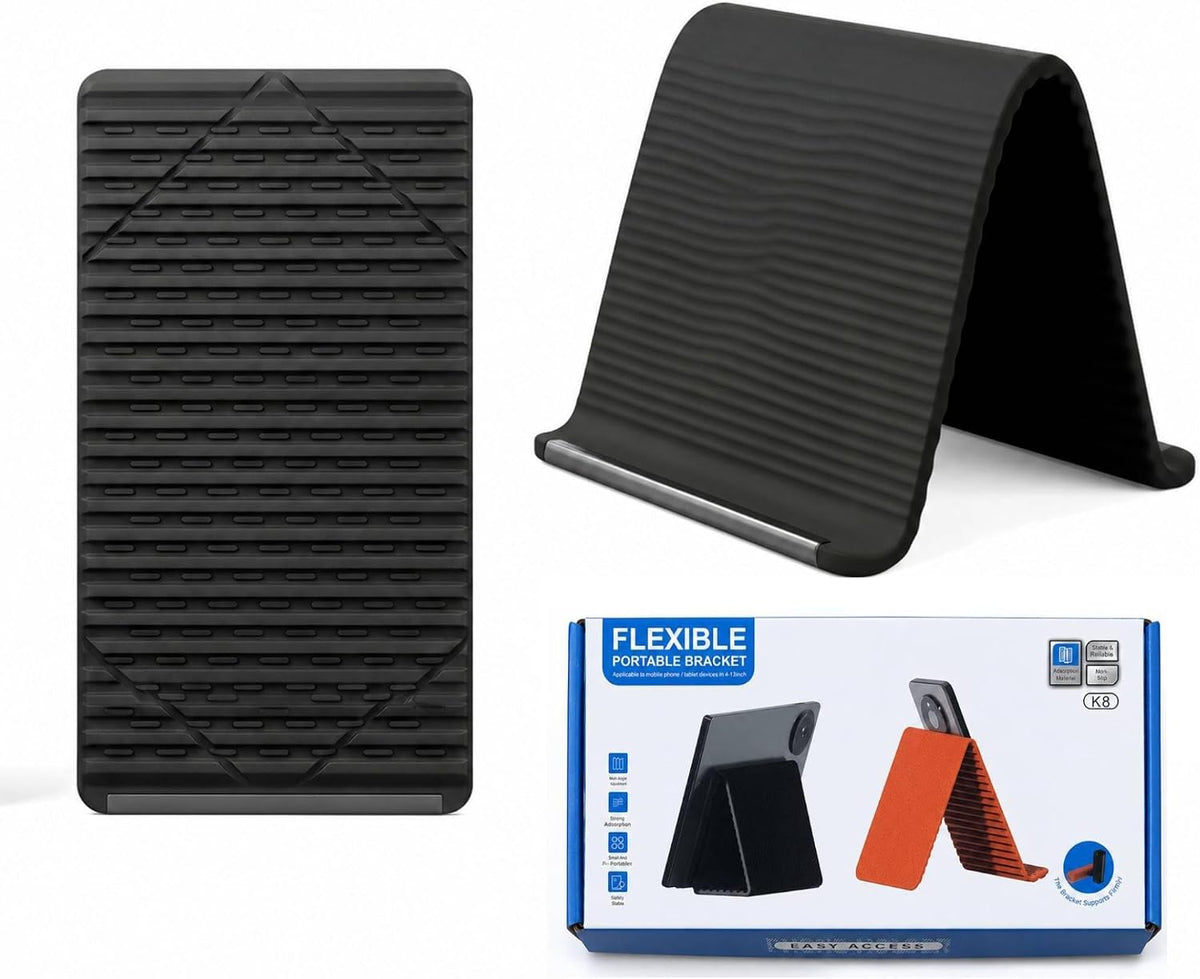 HOHITIAL Soporte para teléfono de silicona flexible con núcleo de a...