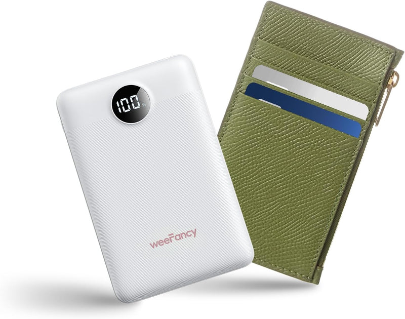 WeeFancy Cargador Portátil Pequeño de 10000mAh, Mini Banco de Energ...