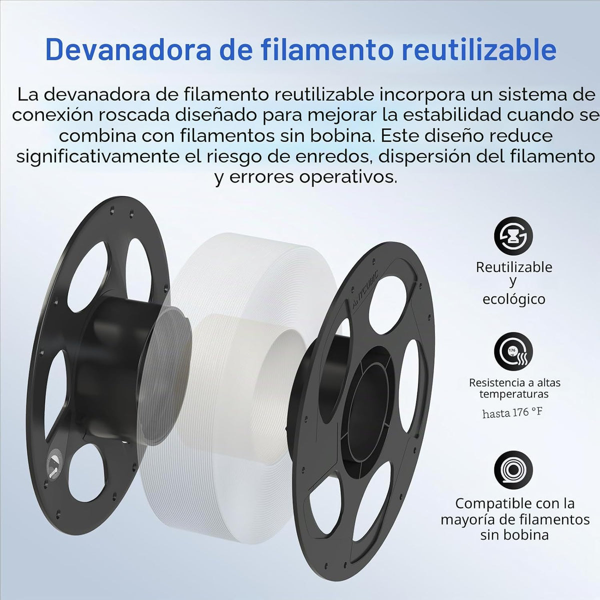 ANYCUBIC Filamento de impresora 3D PLA Plus (PLA+) de 0.069 pulgada...