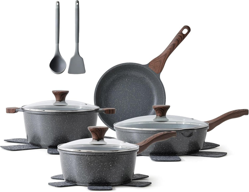 SENSARTE Juego de utensilios de cocina antiadherentes de 13 piezas,...