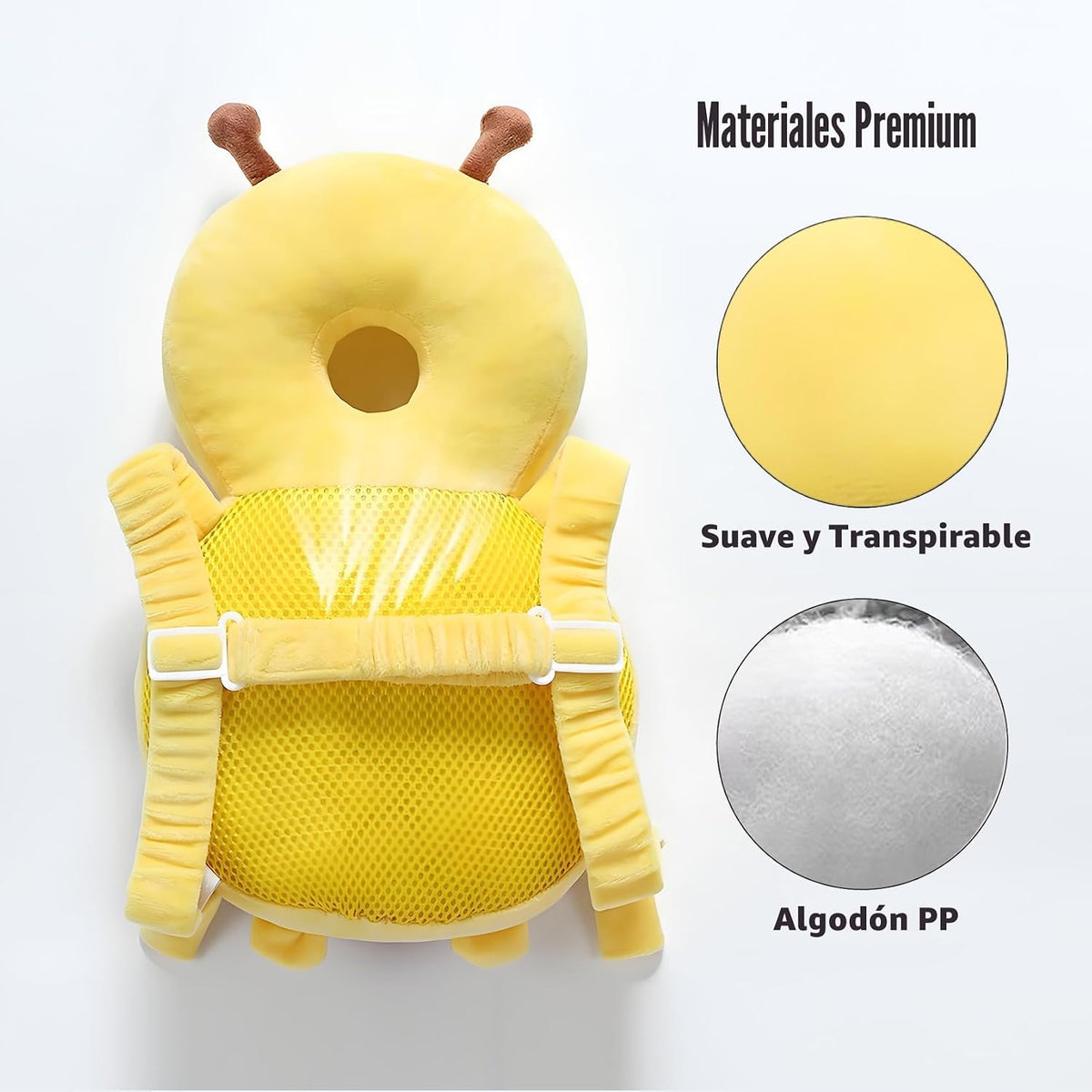 PandaEar Mochila de protección para la cabeza del bebé, protector d...