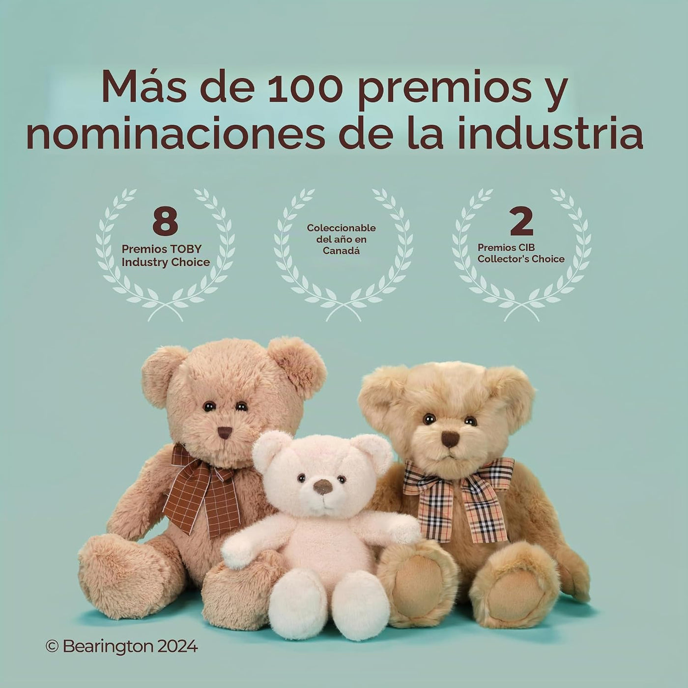 Bearington Lil' Bensen Oso de Peluche Relleno Teddy Bear para B...