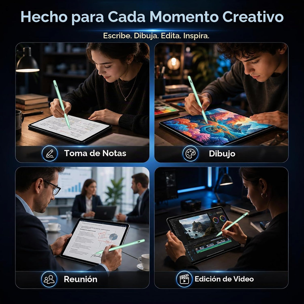 HATOKU Stylus Pen para Apple iPad 2018-2026 para tomar notas y dibu...