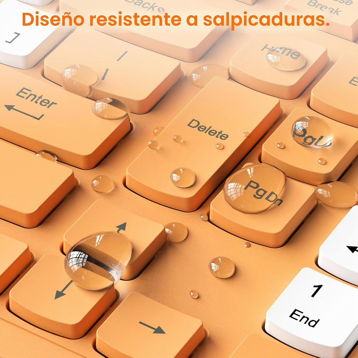 Teclado inalámbrico y mouse combinado silencioso para oficina y hog...