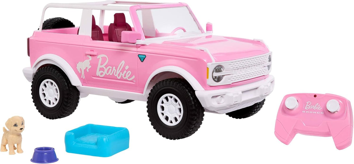 Hot Wheels RC Barbie Ford Bronco - Auto de juguete con control remo...