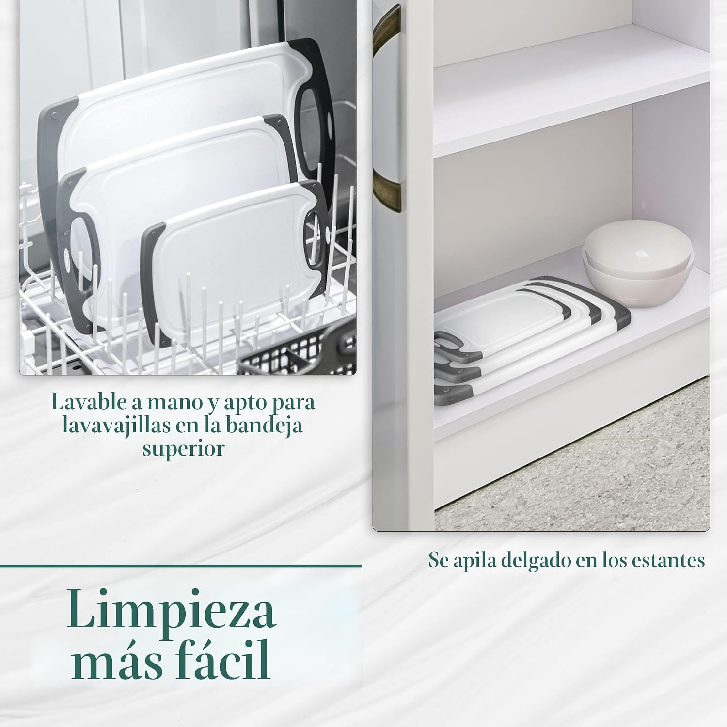 Tablas de cortar para cocina, tabla de cortar sin BPA, diferentes t...