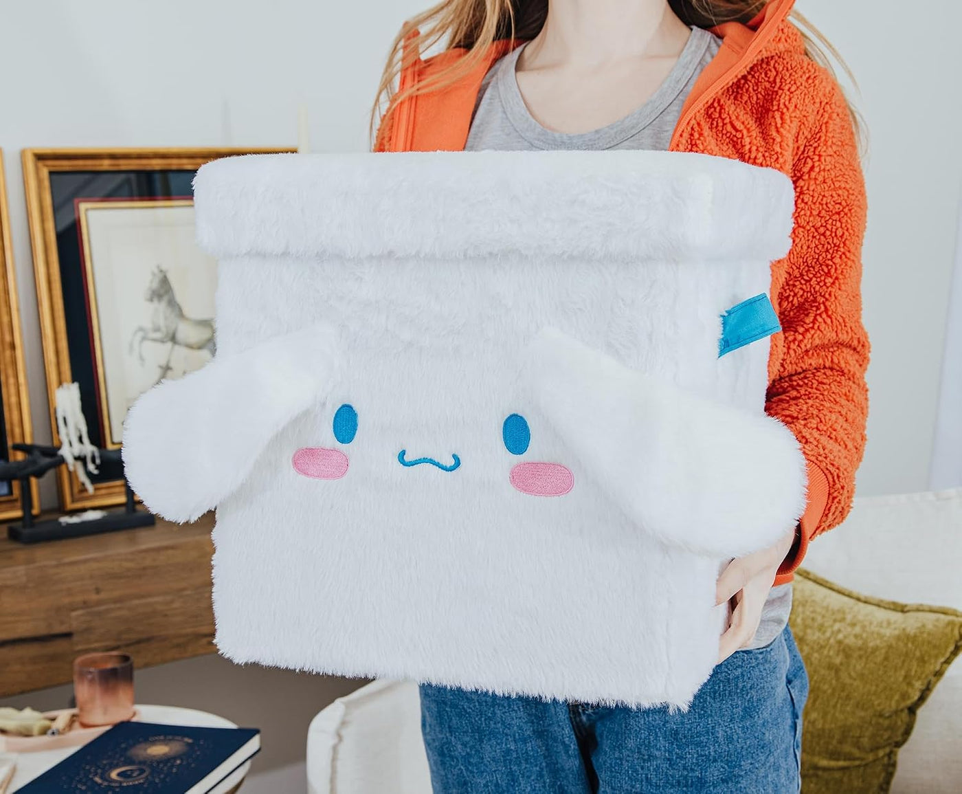 Ukonic Sanrio Cinnamoroll - Cubo de almacenamiento de felpa (13 x 1...