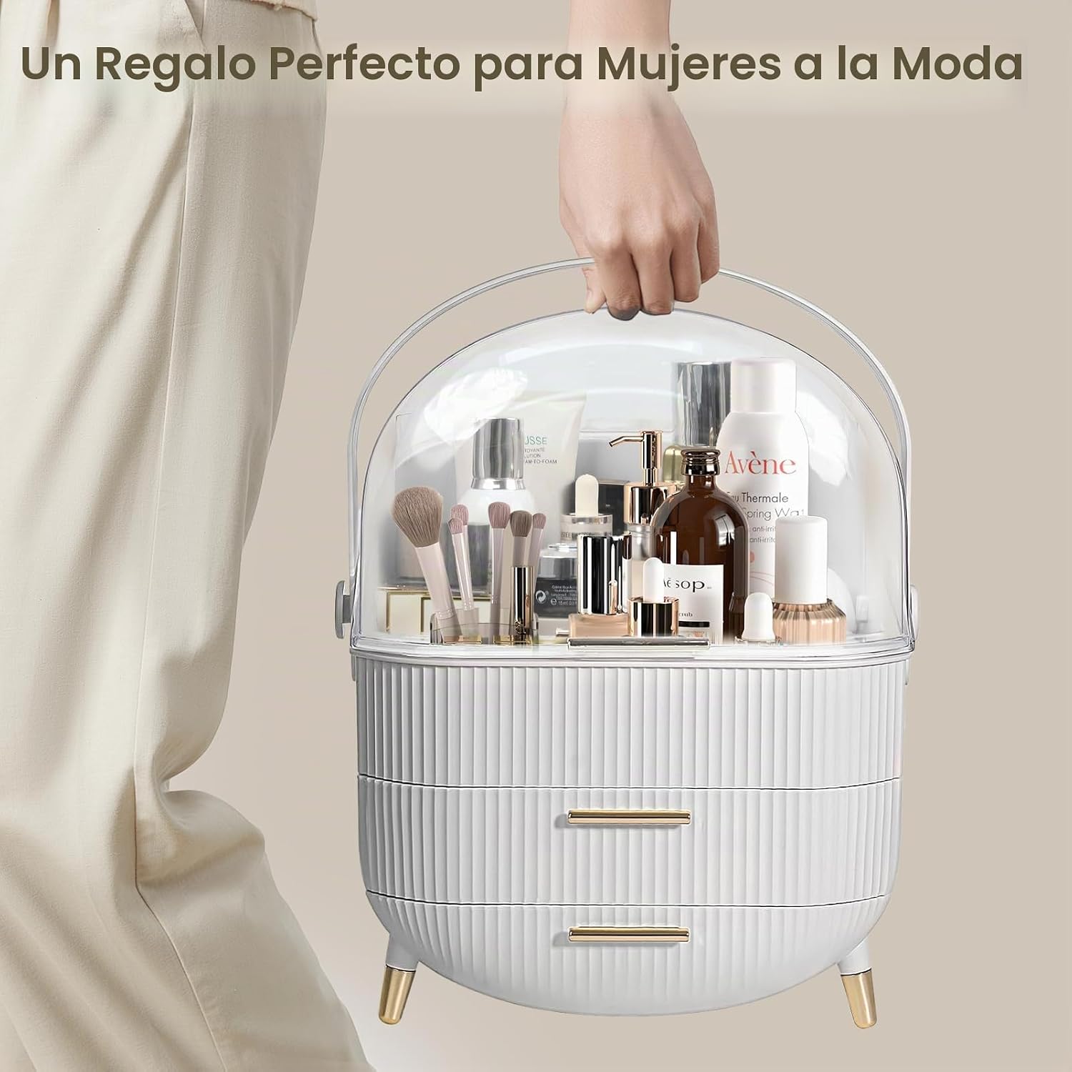 YGJT Organizador de maquillaje, organizador de cuidado de la piel p...