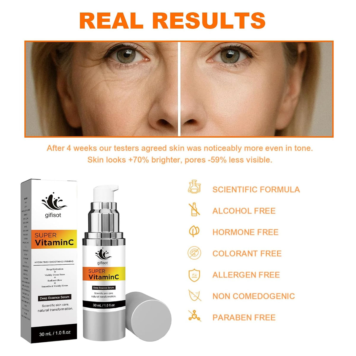 Suero de súper vitamina C y retinol para piel madura \u2013 Tratami...