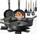 Astercook - Juego de ollas y sartenes antiadherentes, juego de uten...