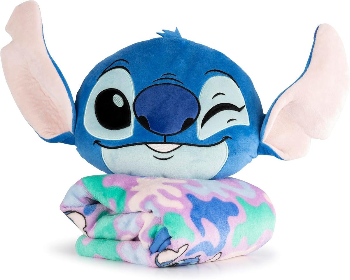 Jay Franco Disney Lilo and Stitch Nogginz - Juego de manta y almoha...