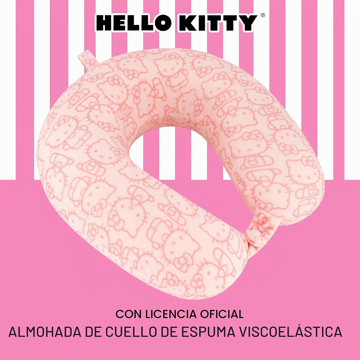 FUL Hello Kitty - Almohada para el cuello, color rosa | Accesorios...