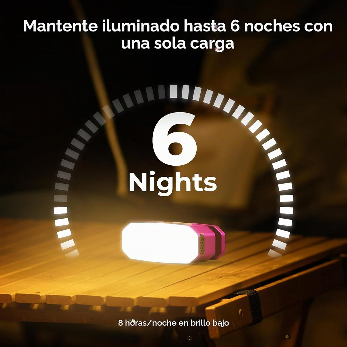 BougeRV Camping Light AL01, tienda de campaña recargable para área...