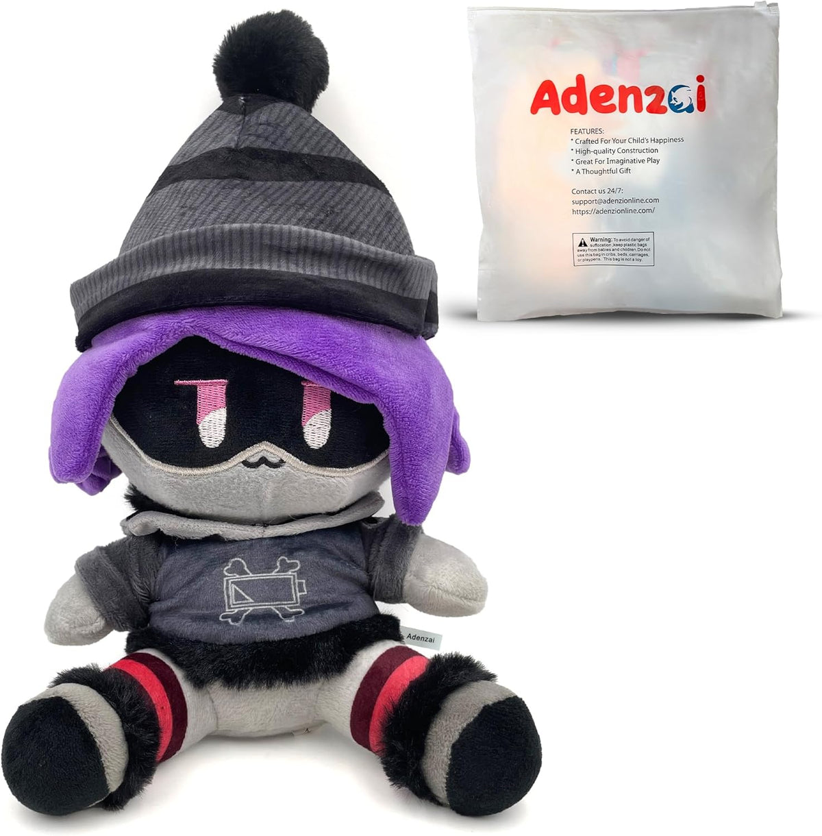 Adenzai: Muñeco de peluche en V Toys de dibujos animados para fanát...
