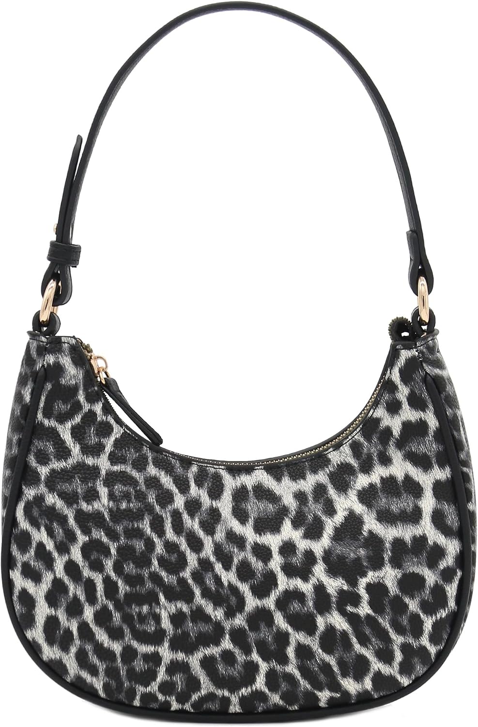Bolso pequeño de hombro de media luna FashionPuzzle para mujer