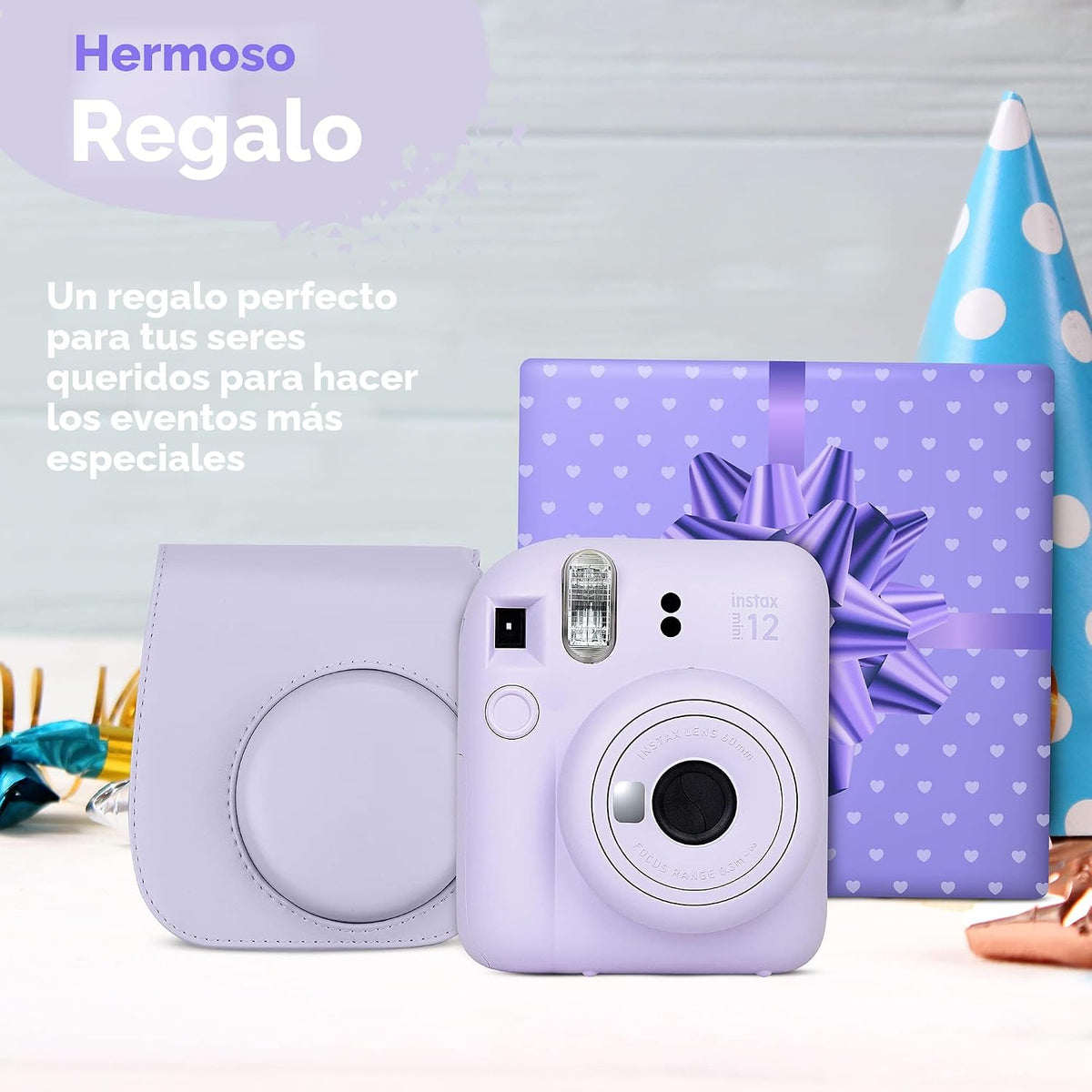 Fujifilm Instax Mini 12 cámara instantánea verde menta y 60 hojas d...