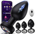 Enchufe anal vibrador para el trasero, juguetes sexuales para adult...