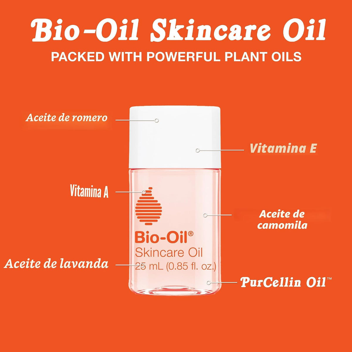 Bio-Oil Skincare Body Oil Serum, cicatrices y estrías, 0.85 fl oz,...