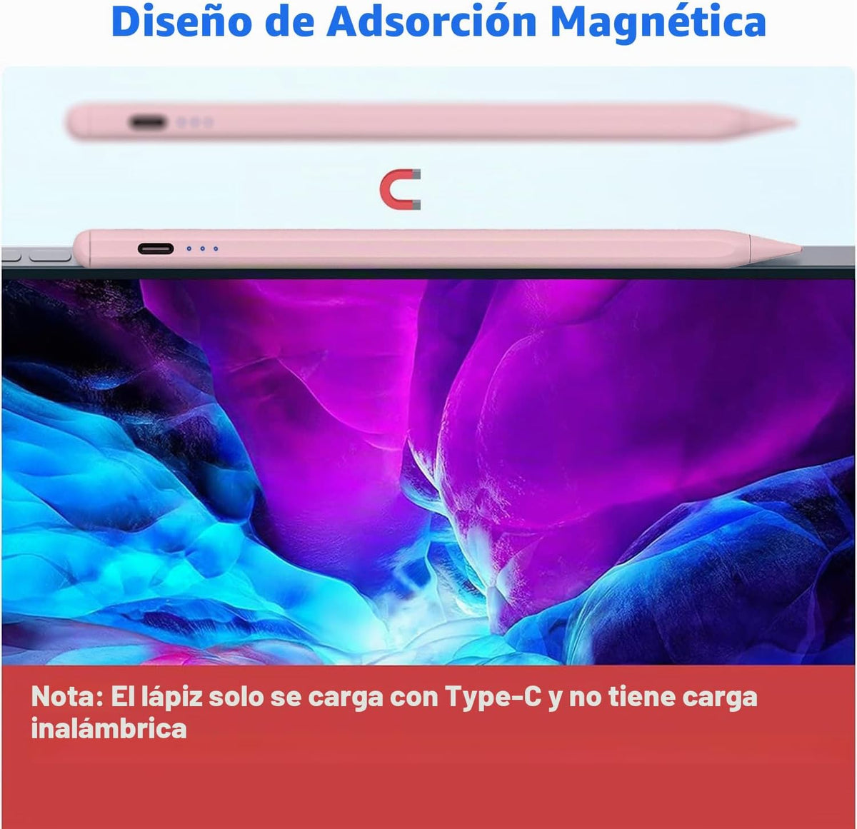 Lápiz óptico para Apple iPad A16\/11th 2026-2018 iPad Pencil A16\/1...