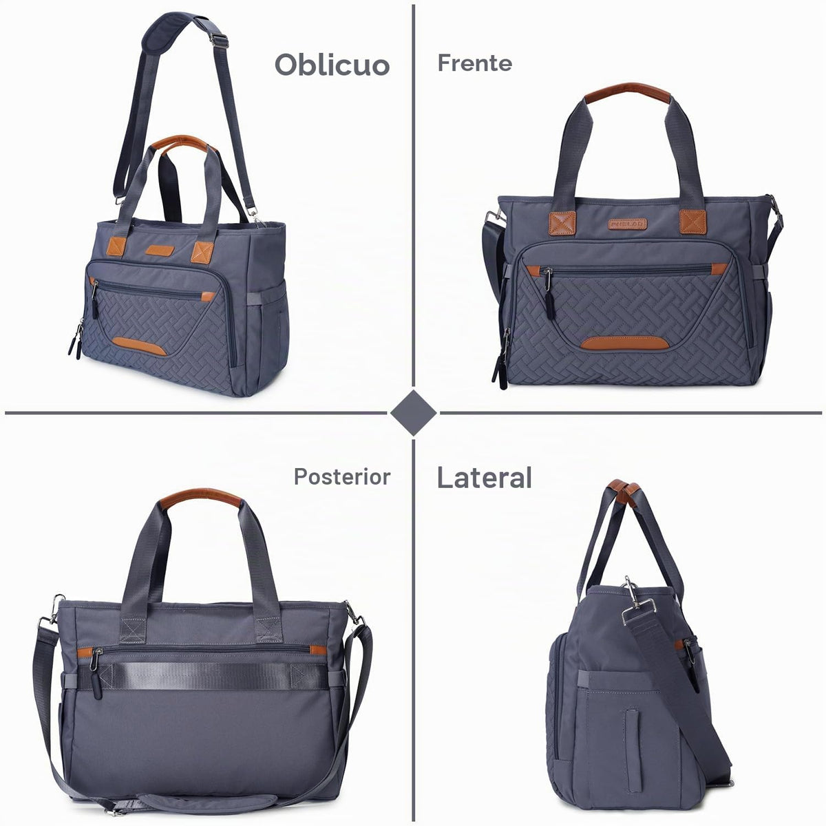 Bolsa de pañales FHELAD, con compartimento para laptop de 16 pulgad...